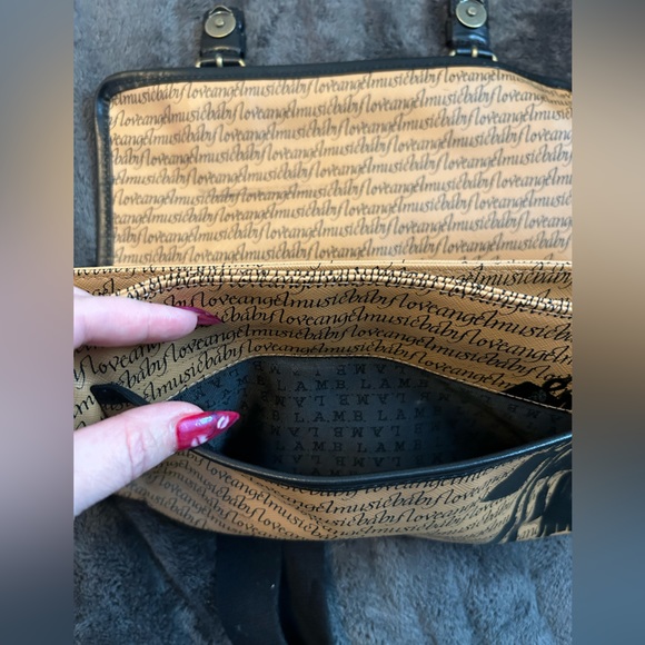 L.A.M.B. Leather crossbody messenger bag - Picture 5 of 10